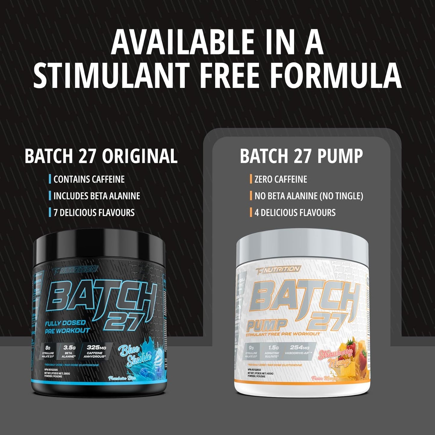 Batch 27 Pre Workout Powder - Nitric Oxide Booster & Preworkout for Men and Women W/Citrulline, Beta Alanine, Caffeine for Enhanced Energy, Endurance, & Reduced Fatigue - 40 Servings