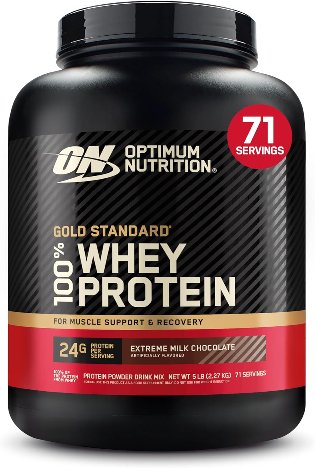 Optimum Nutrition Gold Standard 100% Whey Protein Powder (Packaging May Vary)