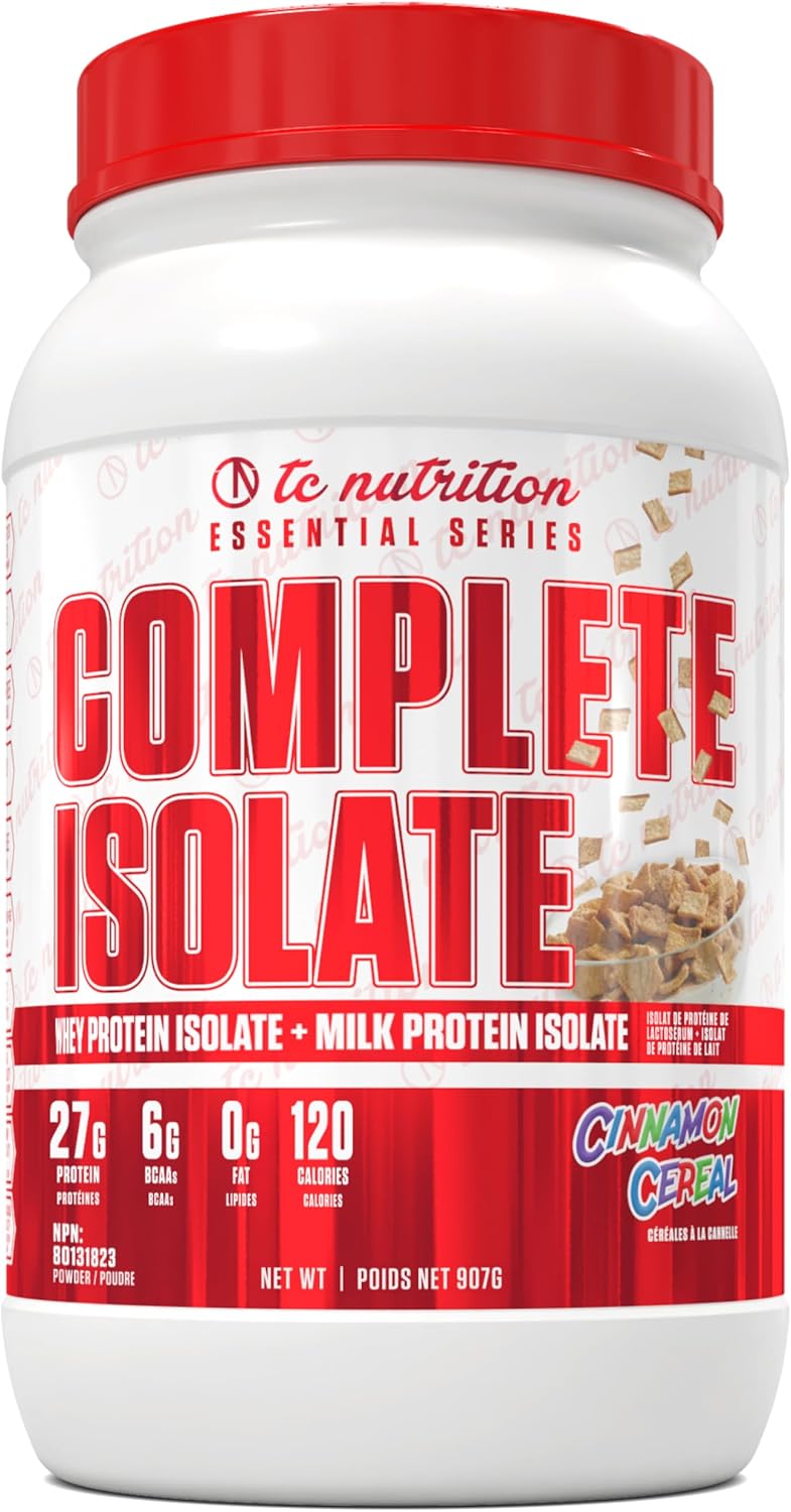 Complete Isolate Whey Protein Isolate + Milk Protein Isolate Powder - 27G Protein, Zero Fat or Sugar, Build Muscle, Improve Recovery, Whey Protein Powder, Regularly Tested & Verified, Vanilla Ice Cream, 28 Serv (2Lb)