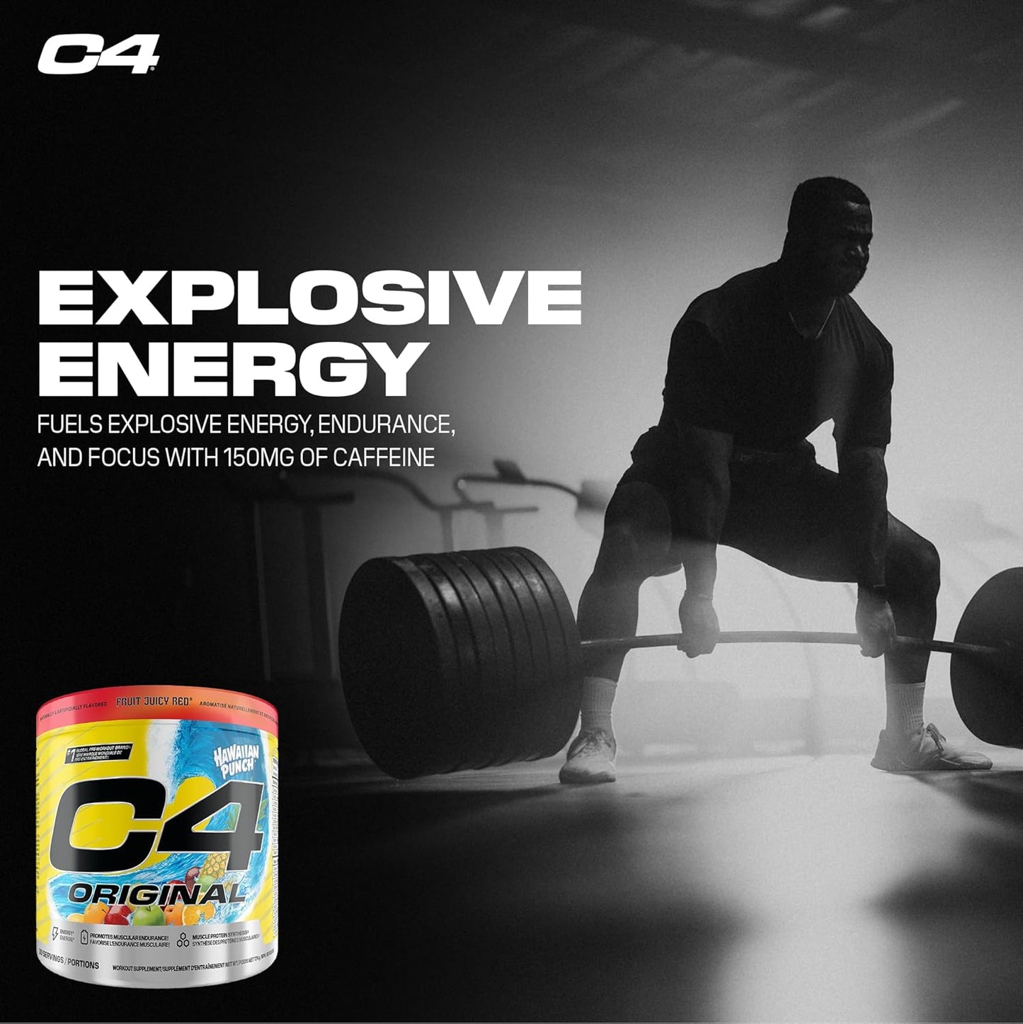 Cellucor C4 Original Pre Workout Powder, Energy Drink Supplement with Creatine & Beta Alanine, Fruit Punch