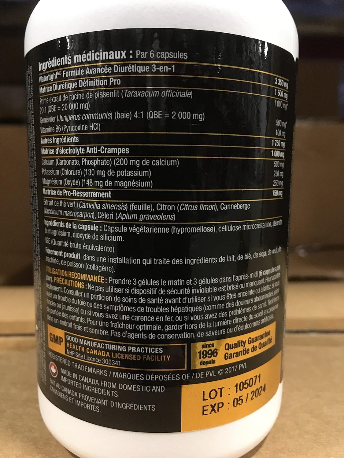 PVL Watertight – Herbal Diuretic Agent – Rapid Water Weight Loss Supplement – Reduce and Eliminate Water Retention and Bloating – Rapid Results –90 Vege Caps