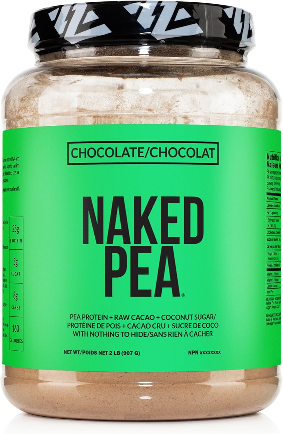 Naked Pea Protein Isolate from North American Farms, Plant Based, Vegetarian & Vegan Protein. Easy to Digest, Non-Gmo, Gluten Free, Lactose Free, Soy Free