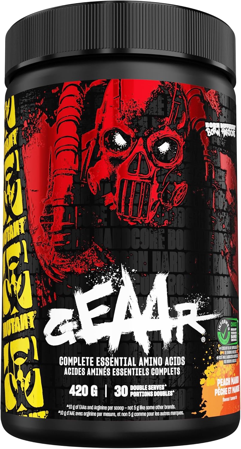 MUTANT GEAAR - Complete Essential Amino Acids | 10G Eaas + Arginine | Vegan | Electrolytes | No Synthetic Colors or Flavours | Muscle Recovery & Hydration | 420G | 30 Serves | Tropical Punch