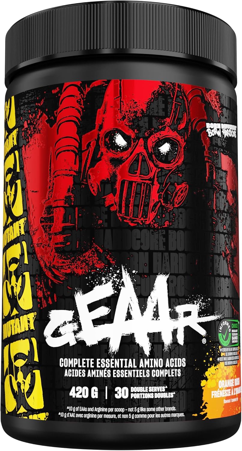 MUTANT GEAAR - Complete Essential Amino Acids | 10G Eaas + Arginine | Vegan | Electrolytes | No Synthetic Colors or Flavours | Muscle Recovery & Hydration | 420G | 30 Serves | Tropical Punch