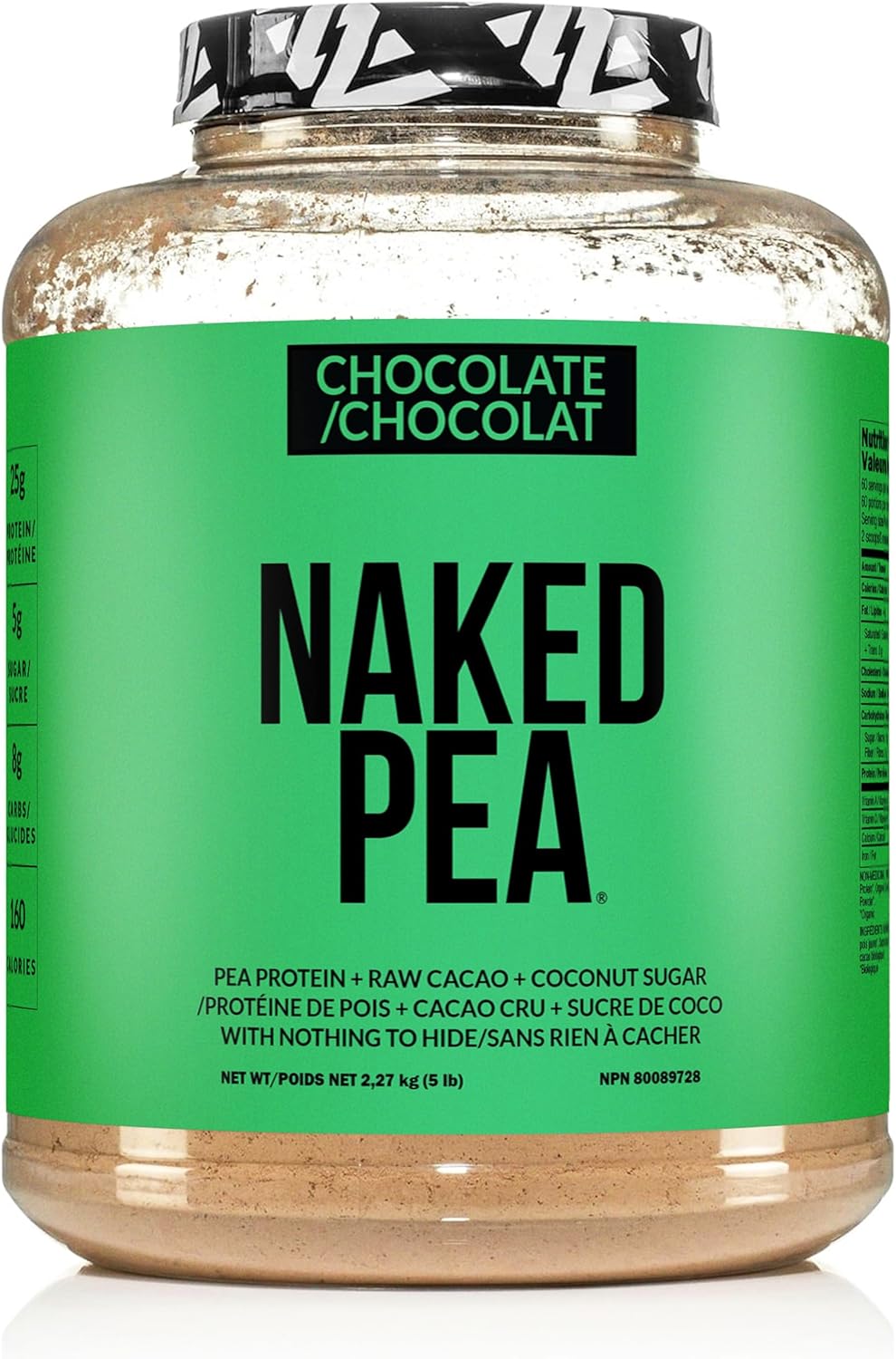 Naked Pea Protein Isolate from North American Farms, Plant Based, Vegetarian & Vegan Protein. Easy to Digest, Non-Gmo, Gluten Free, Lactose Free, Soy Free