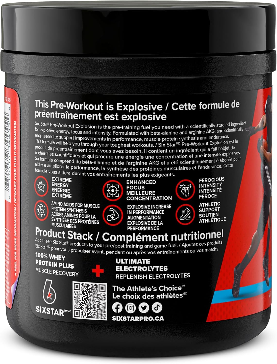 Six Star Pre-Workout Explosion, Preworkout Energy Powder Supplement for Men & Women - Pre Workout Drink Mix with Creatine & Beta Alanine -Sports Nutrition Products