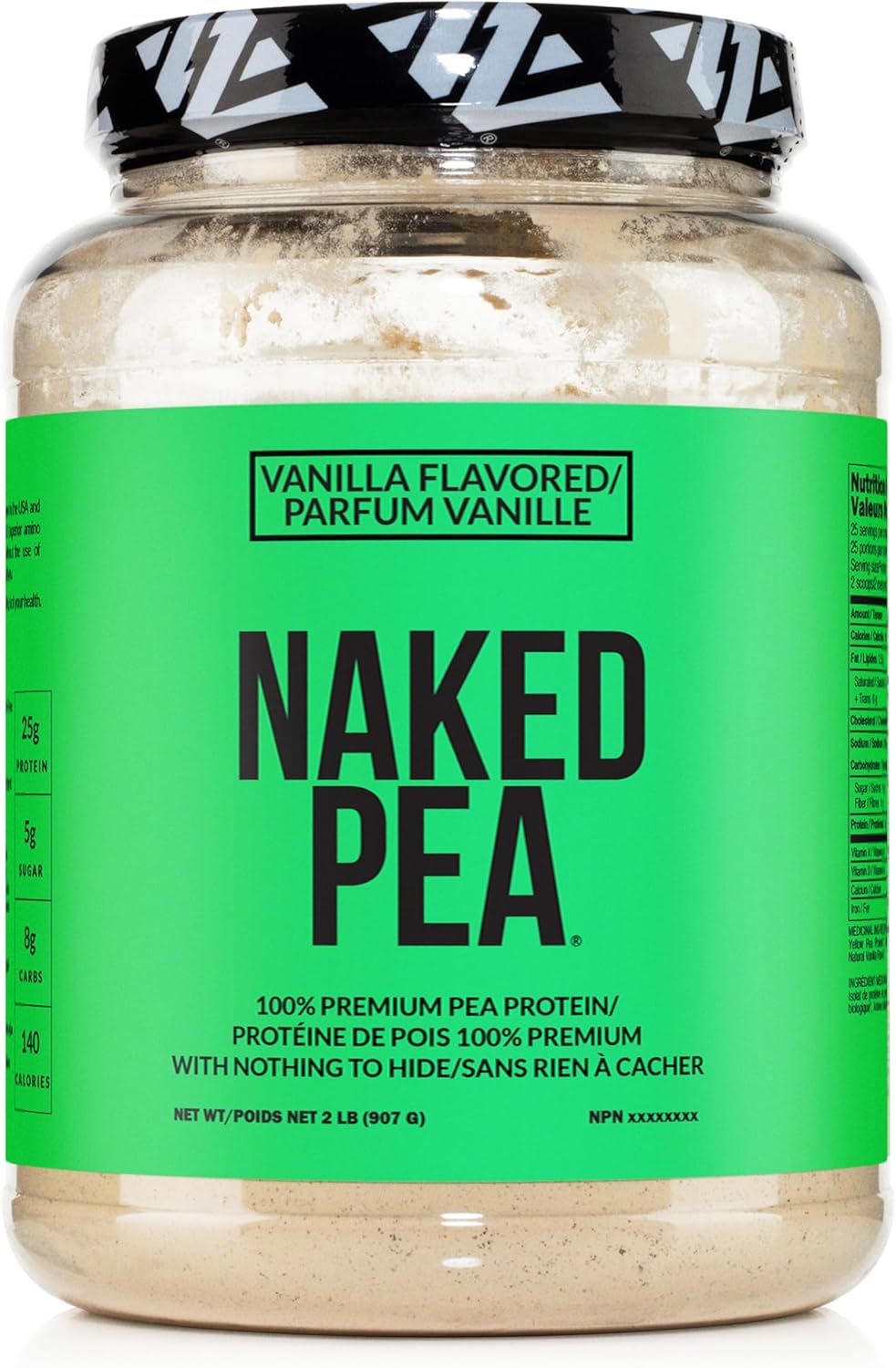 Naked Pea Protein Isolate from North American Farms, Plant Based, Vegetarian & Vegan Protein. Easy to Digest, Non-Gmo, Gluten Free, Lactose Free, Soy Free
