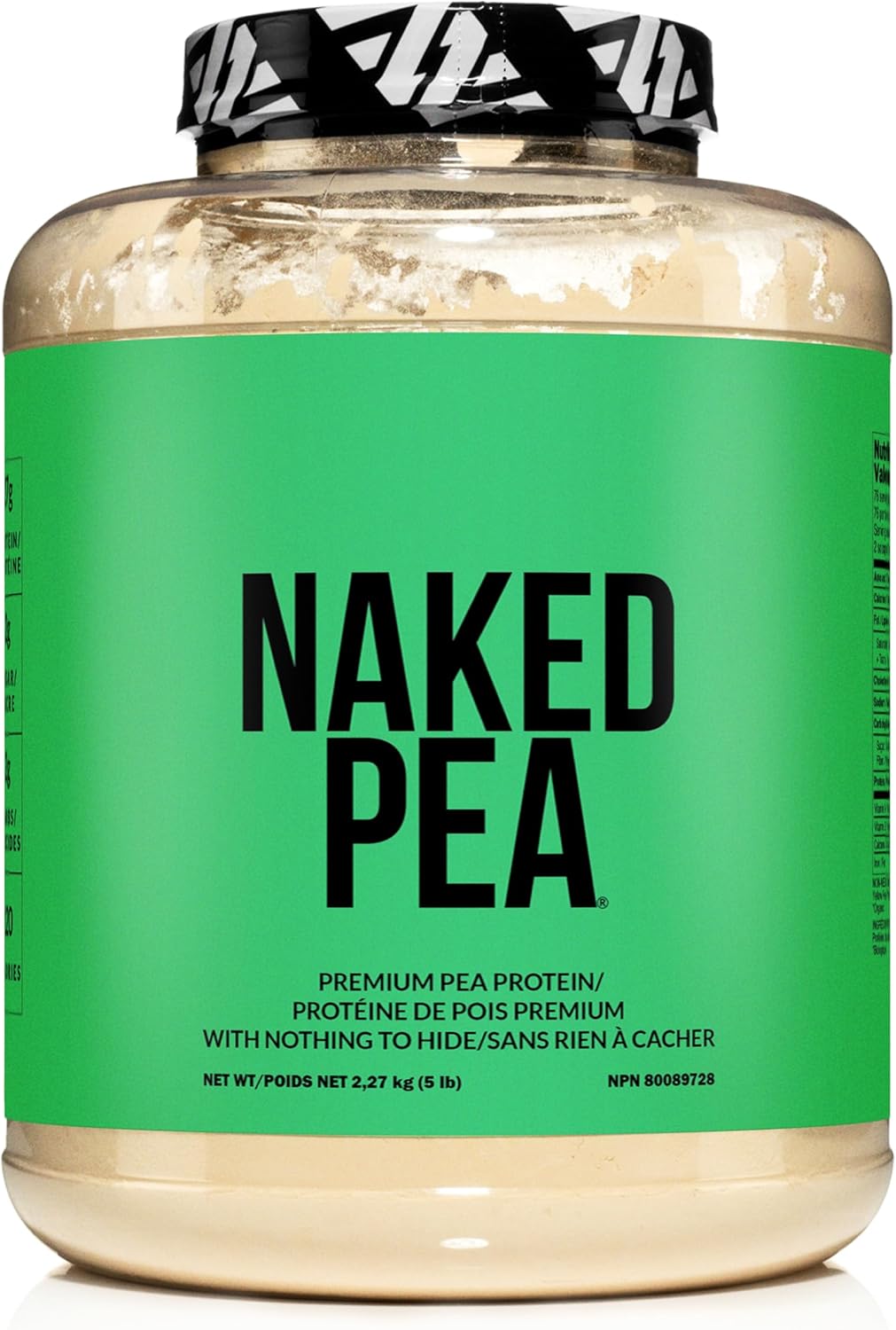 Naked Pea Protein Isolate from North American Farms, Plant Based, Vegetarian & Vegan Protein. Easy to Digest, Non-Gmo, Gluten Free, Lactose Free, Soy Free