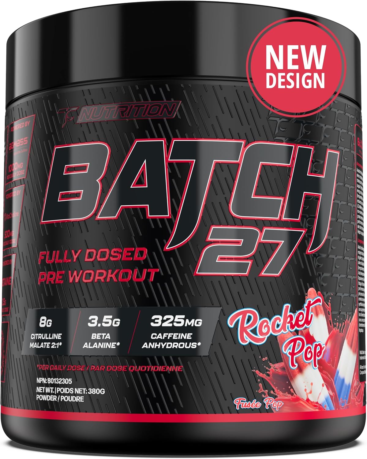 Batch 27 Pre Workout Powder - Nitric Oxide Booster & Preworkout for Men and Women W/Citrulline, Beta Alanine, Caffeine for Enhanced Energy, Endurance, & Reduced Fatigue - 40 Servings