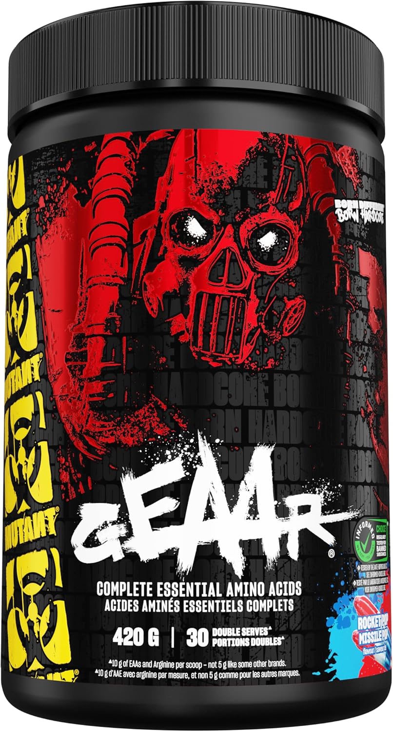 MUTANT GEAAR - Complete Essential Amino Acids | 10G Eaas + Arginine | Vegan | Electrolytes | No Synthetic Colors or Flavours | Muscle Recovery & Hydration | 420G | 30 Serves | Tropical Punch