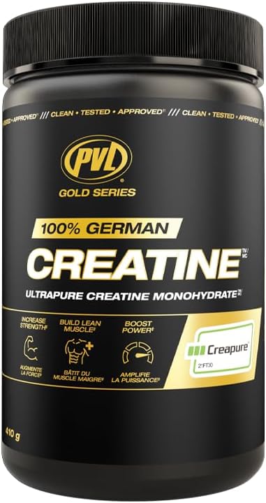 PVL Creapure Creatine - 100% Pure German Creatine Monohydrate Powder - 82 Servings - 410 G