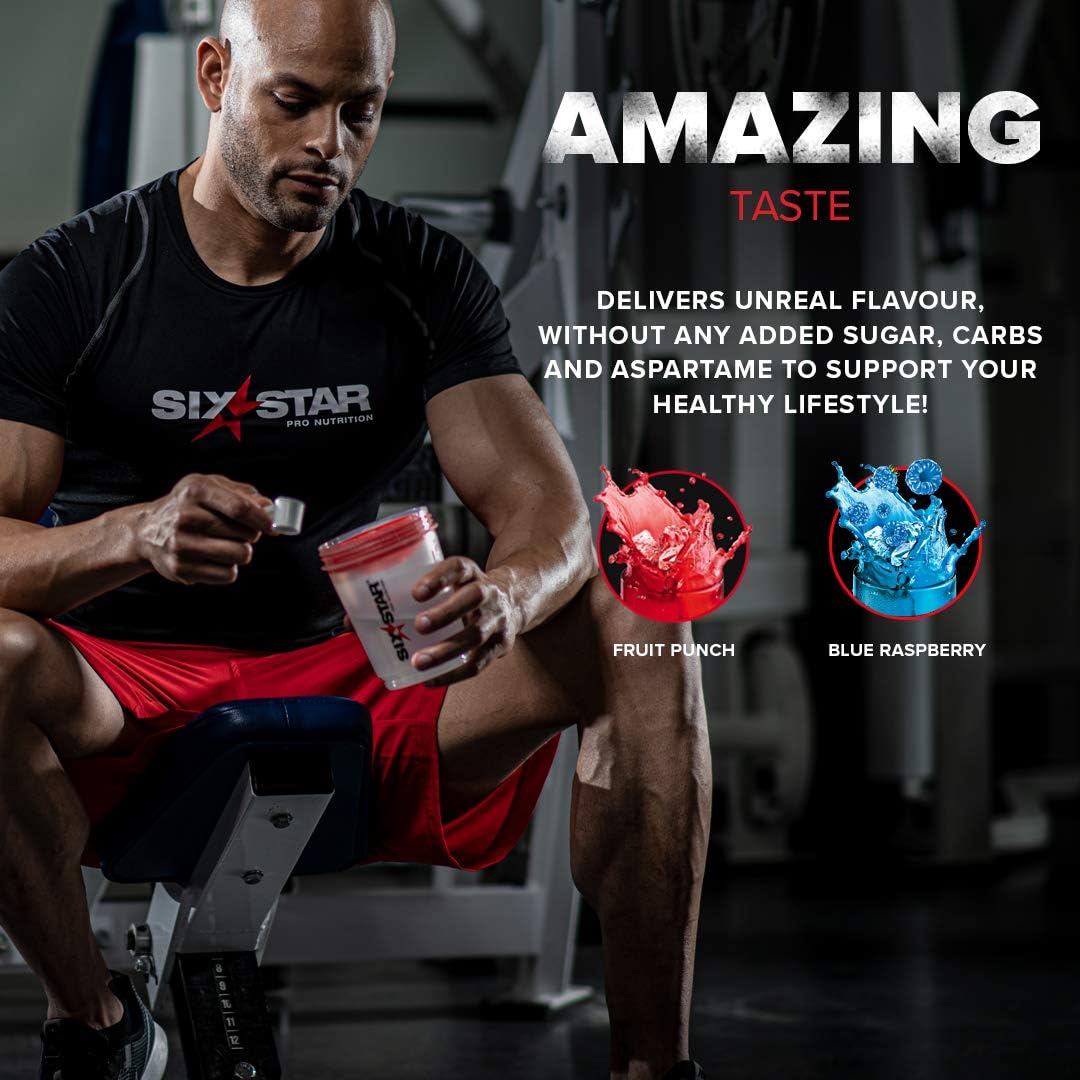 Six Star Pre-Workout Explosion, Preworkout Energy Powder Supplement for Men & Women - Pre Workout Drink Mix with Creatine & Beta Alanine -Sports Nutrition Products