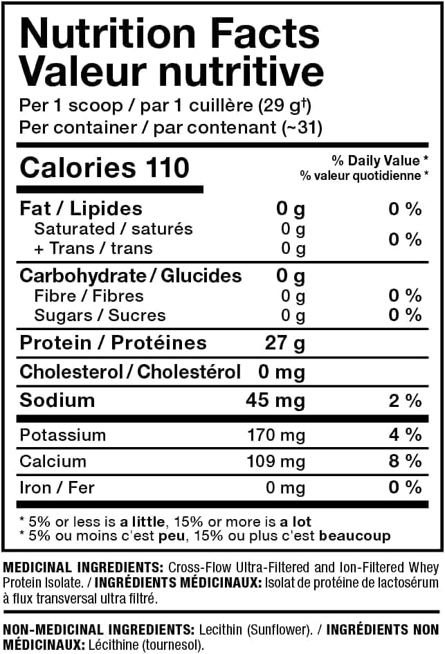 ALLMAX Naturals ISONATURAL - 100% Ultra-Pure Natural Whey Protein Isolate - Unflavoured - 2 Pound