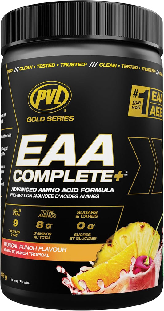PVL EAA BCAA COMPLETE | Pre, Intra or Post Workout – EAA/BCAA with L-Arginine, Amino Acid Supplement – Keto Friendly – 369 G (30 Servings) 