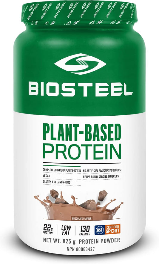Biosteel Plant-Based Protein Powder, Chocolate, 25 Servings, Vegan Protein Shake Mix with 22G Complete Protein, Dairy Free, Sugar Free