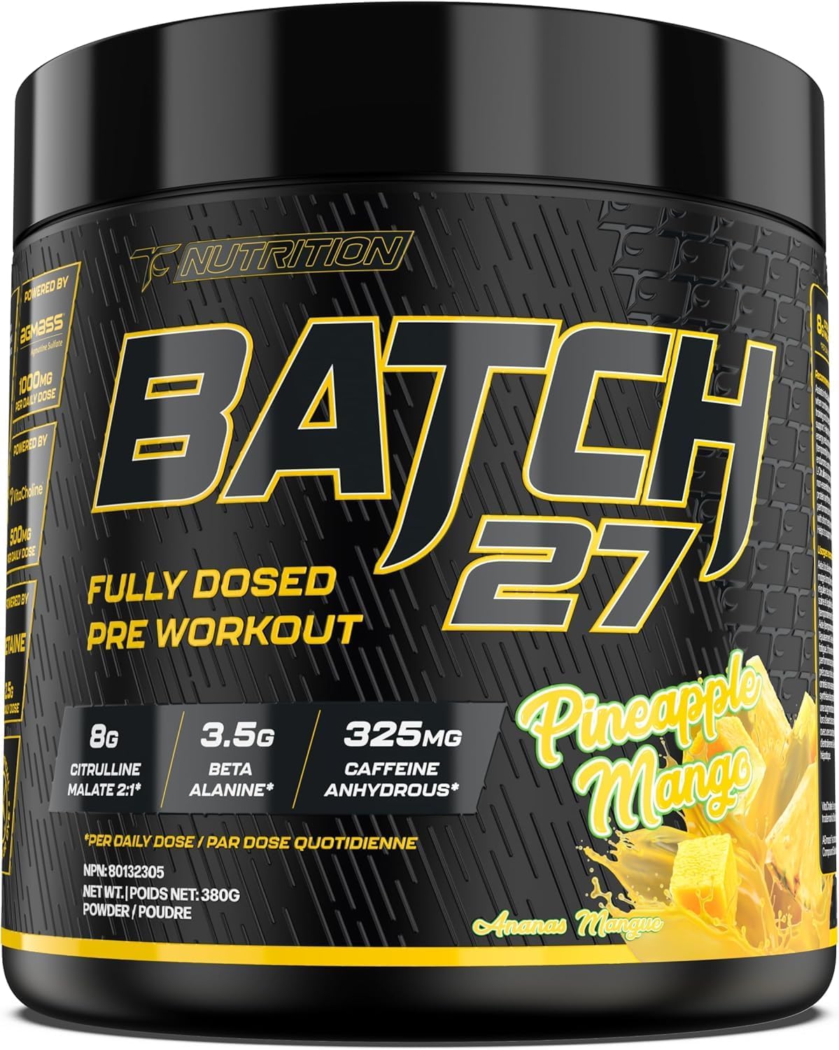 Batch 27 Pre Workout Powder - Nitric Oxide Booster & Preworkout for Men and Women W/Citrulline, Beta Alanine, Caffeine for Enhanced Energy, Endurance, & Reduced Fatigue - 40 Servings