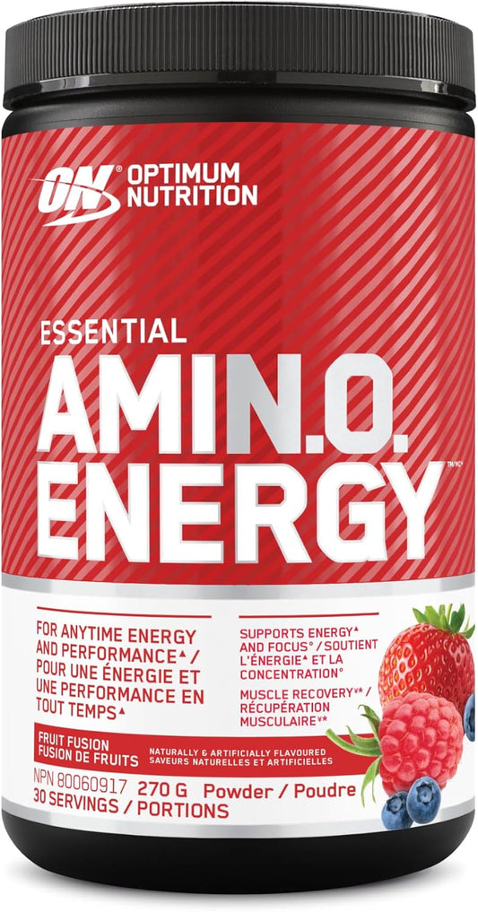 Optimum Nutrition Amino Energy Powder: Pre- Workout & Anytime Energy with Green Tea, Green Coffee Extract + Bcaa'S - 30 Servings [270G] (Packaging May Vary)