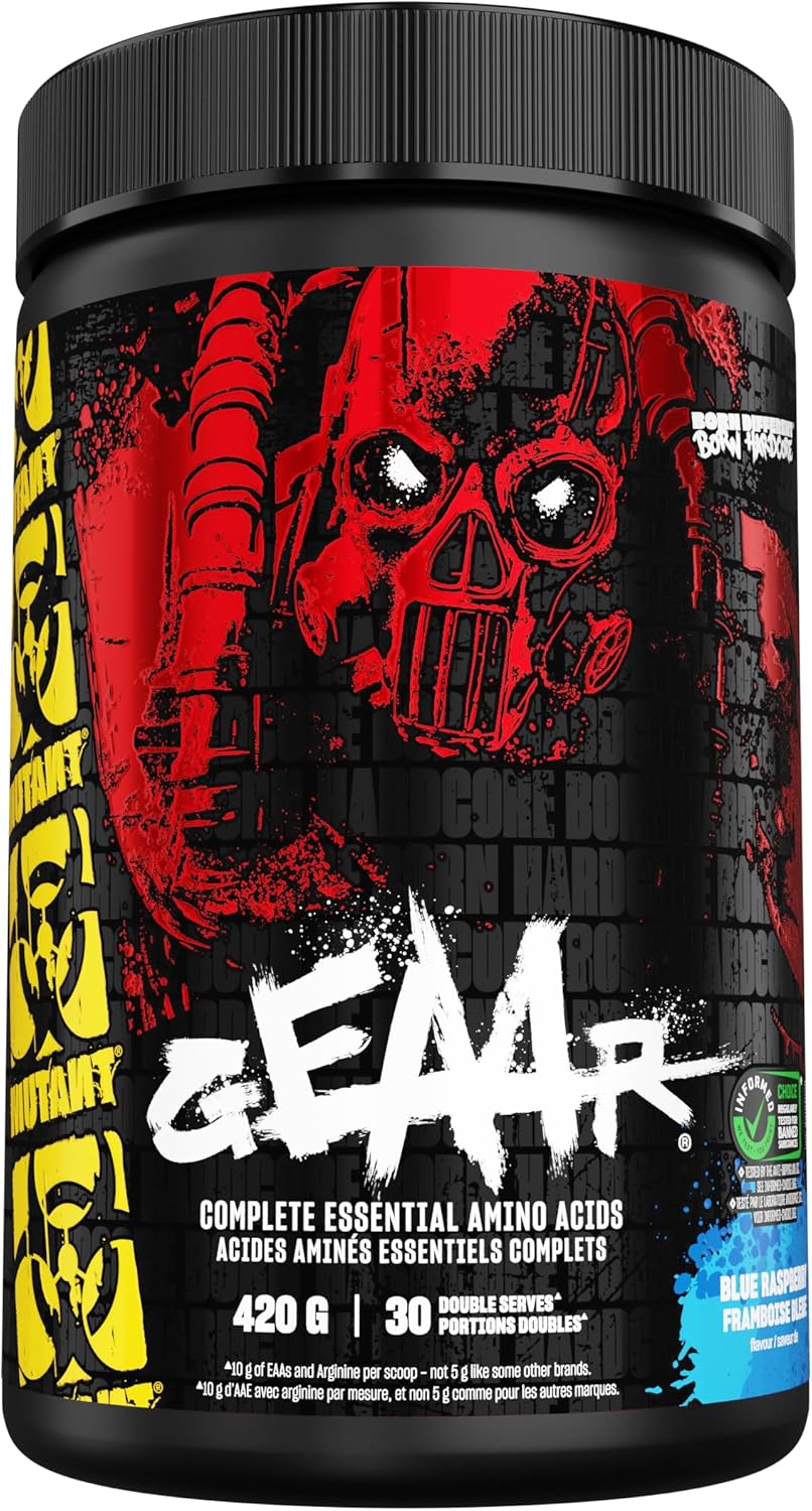 MUTANT GEAAR - Complete Essential Amino Acids | 10G Eaas + Arginine | Vegan | Electrolytes | No Synthetic Colors or Flavours | Muscle Recovery & Hydration | 420G | 30 Serves | Tropical Punch