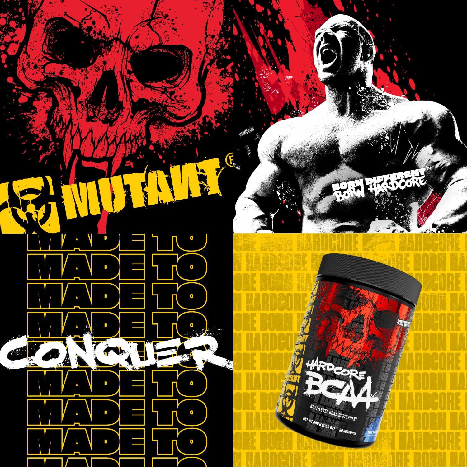 MUTANT GEAAR - Complete Essential Amino Acids | 10G Eaas + Arginine | Vegan | Electrolytes | No Synthetic Colors or Flavours | Muscle Recovery & Hydration | 420G | 30 Serves | Tropical Punch