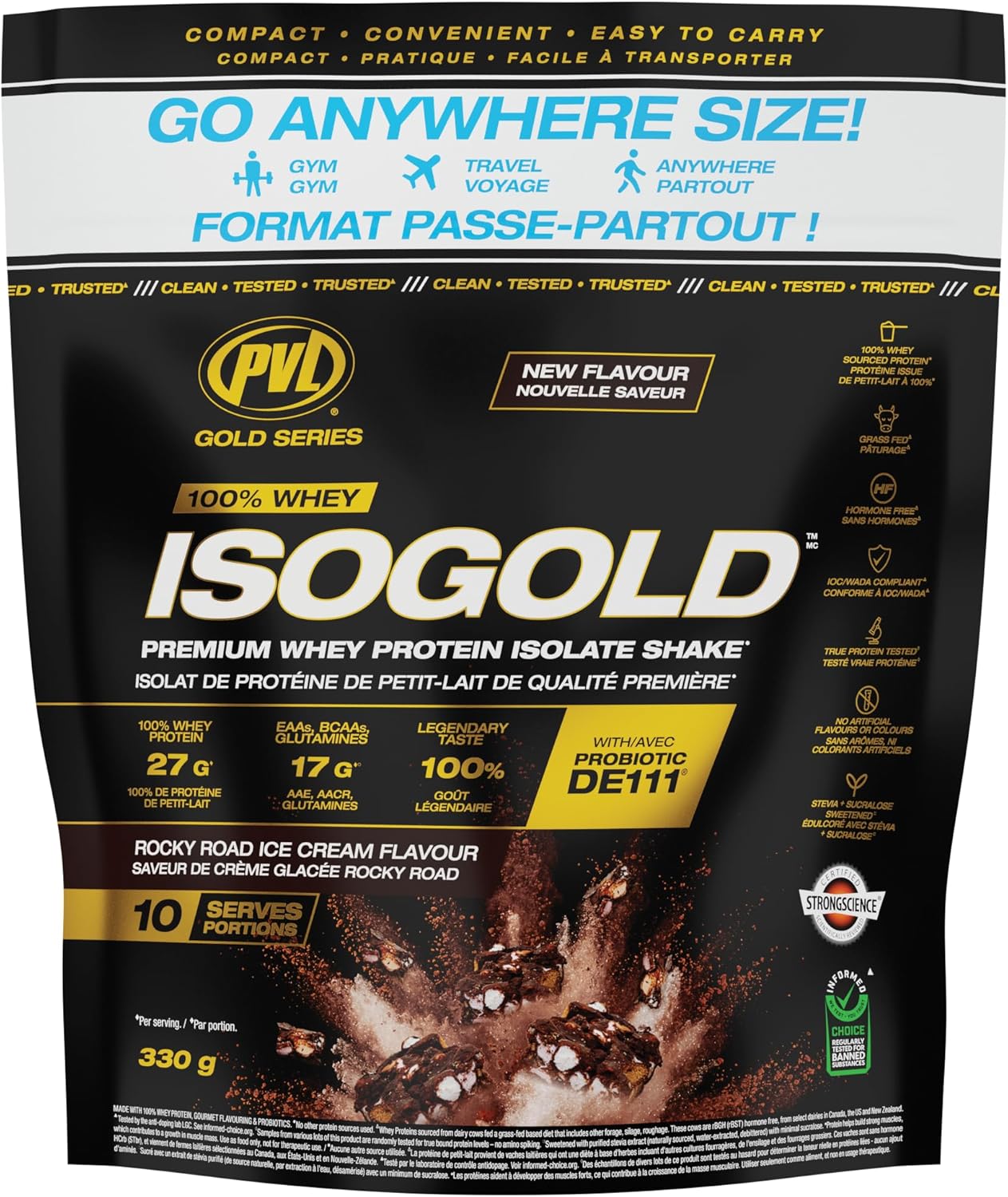 ISOGOLD – Grass Fed - Premium Isolate 100% Whey Protein Shake