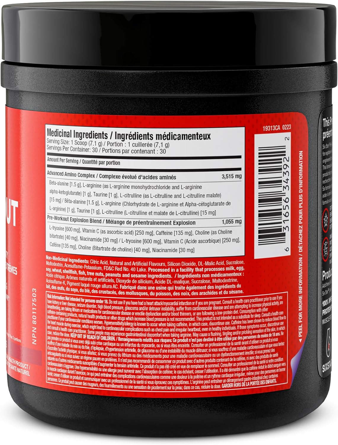 Six Star Pre-Workout Explosion, Preworkout Energy Powder Supplement for Men & Women - Pre Workout Drink Mix with Creatine & Beta Alanine -Sports Nutrition Products