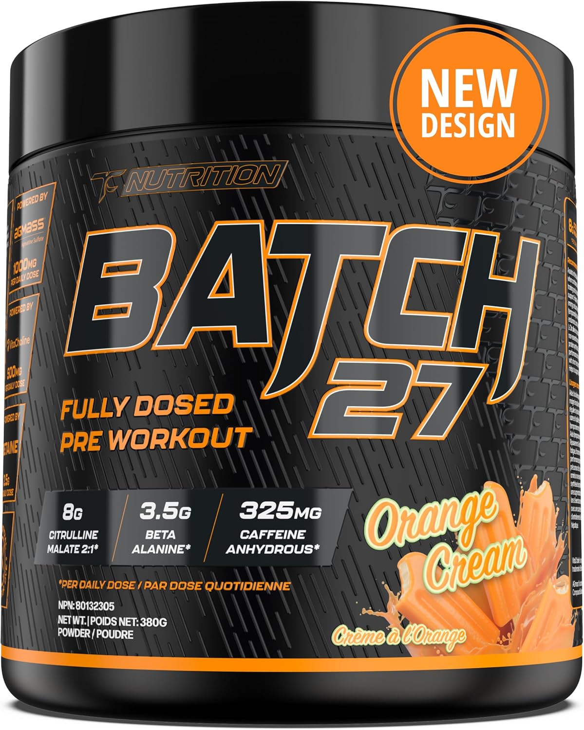 Batch 27 Pre Workout Powder - Nitric Oxide Booster & Preworkout for Men and Women W/Citrulline, Beta Alanine, Caffeine for Enhanced Energy, Endurance, & Reduced Fatigue - 40 Servings