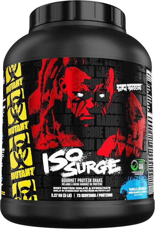 MUTANT ISO SURGE | Gourmet Hardcore Protein Formula - Whey Protein Isolate Powder, Low Carb, Low Fat, Digestive Enzyme Boosted