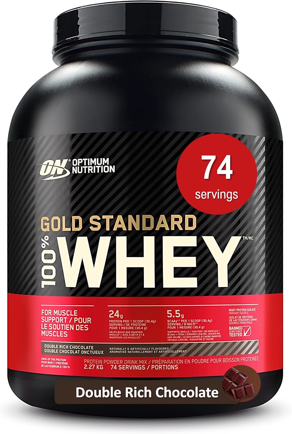 Optimum Nutrition Gold Standard 100% Whey Protein Powder (Packaging May Vary)