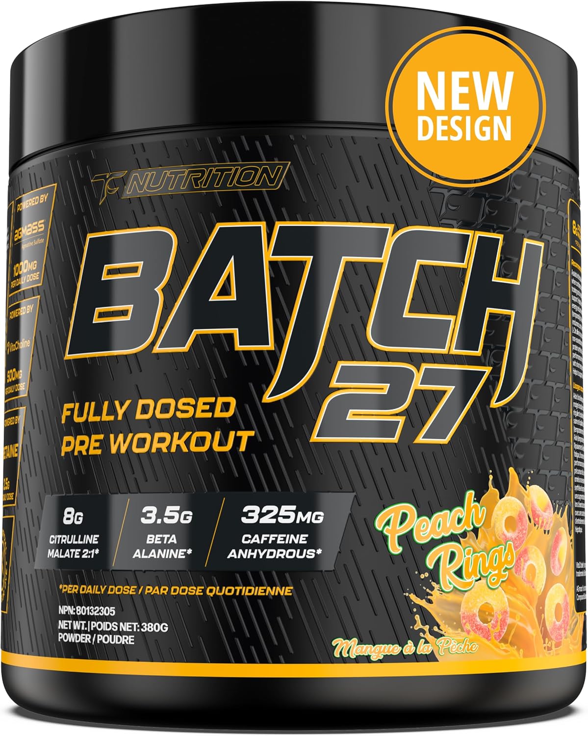 Batch 27 Pre Workout Powder - Nitric Oxide Booster & Preworkout for Men and Women W/Citrulline, Beta Alanine, Caffeine for Enhanced Energy, Endurance, & Reduced Fatigue - 40 Servings