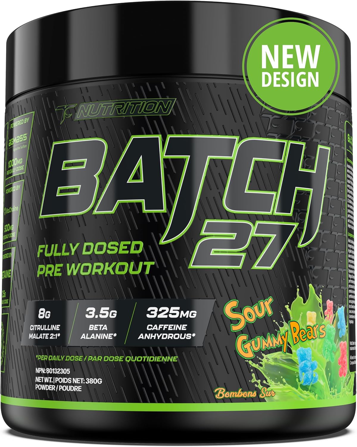 Batch 27 Pre Workout Powder - Nitric Oxide Booster & Preworkout for Men and Women W/Citrulline, Beta Alanine, Caffeine for Enhanced Energy, Endurance, & Reduced Fatigue - 40 Servings